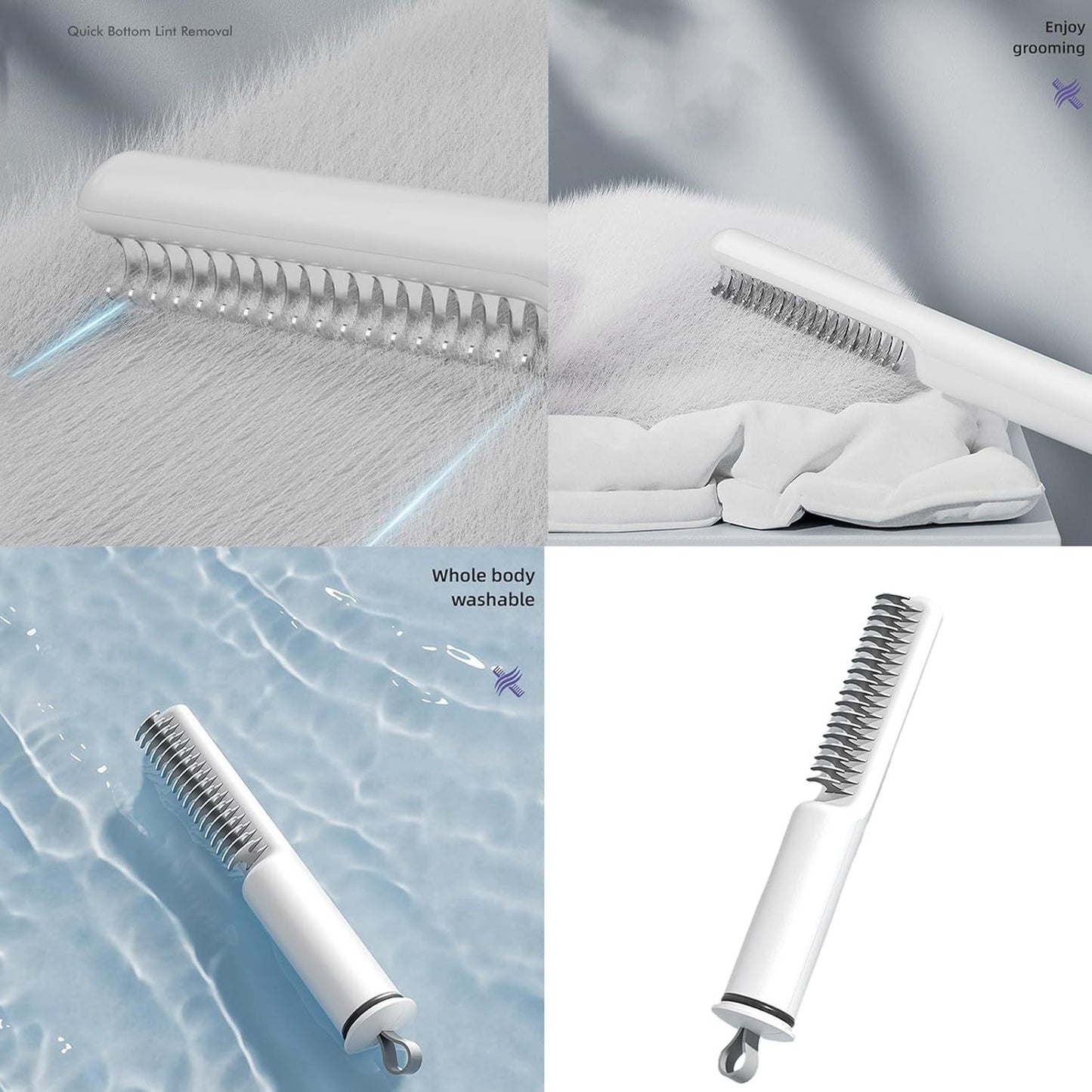 FurAwayCo™ Precision Dematting Comb – Stainless Steel Grooming Tool for Knots & Undercoat