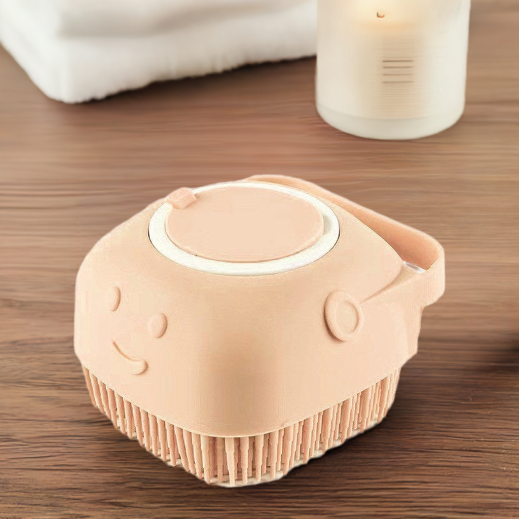 FurAwayCo™ Bath Brush – Silicone Grooming & Shampoo Tool for Pets