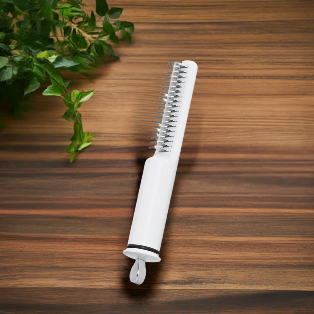 FurAwayCo™ Precision Dematting Comb – Stainless Steel Grooming Tool for Knots & Undercoat