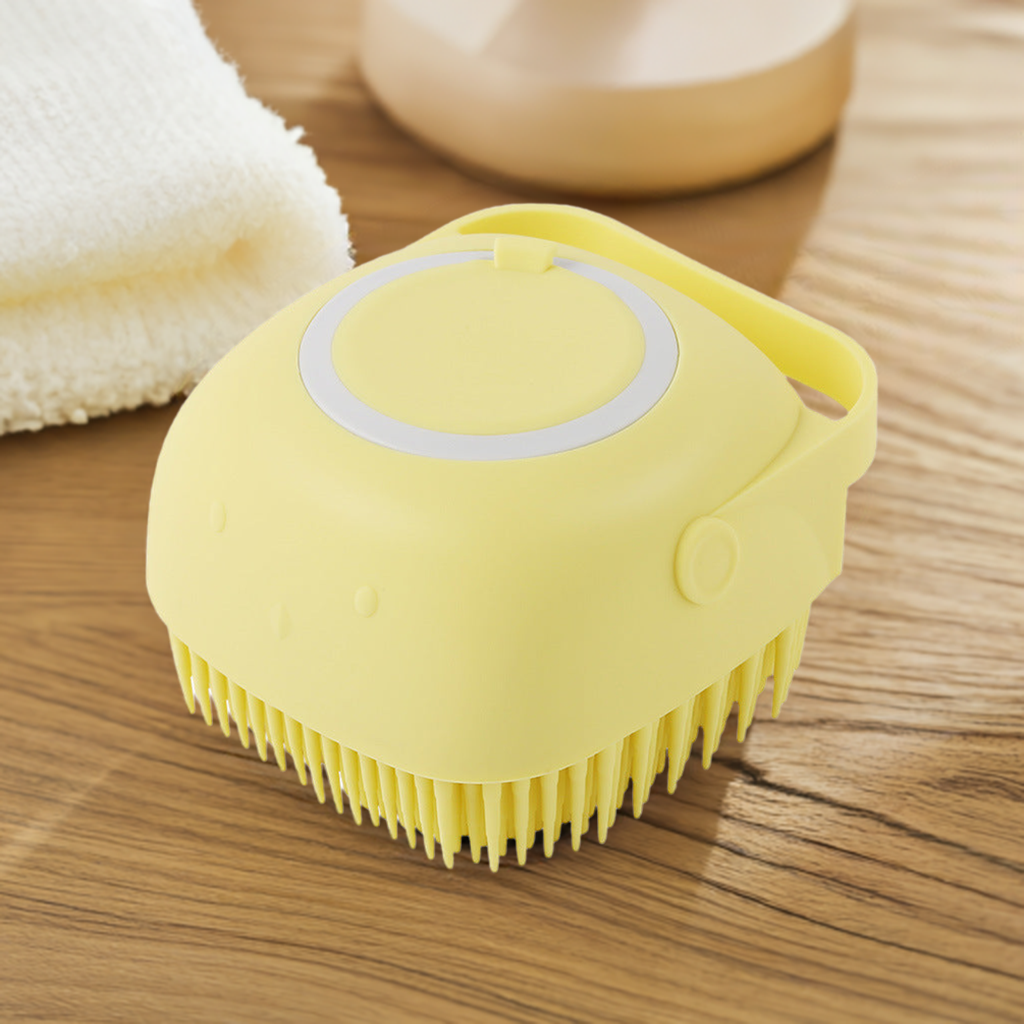 FurAwayCo™ Bath Brush – Silicone Grooming & Shampoo Tool for Pets